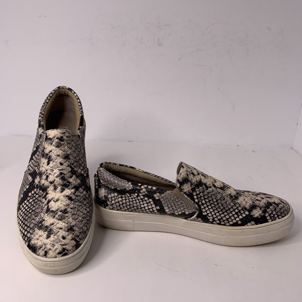 Steve Madden Gills Black Snakeskin Women's Size 9 M